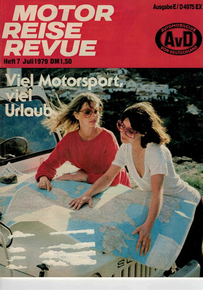 Motor Reise Revue AVD Heft 7 Ausgabe E 07.1979, Prelude SN, Renault 18