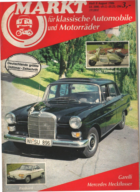 Oldtimer Markt Heft 8/1986