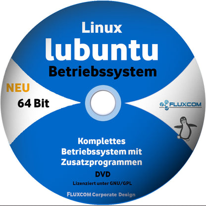 Lubuntu 24.04.3 LTS 64 Bit DVD Linux komplettes Betriebssystem