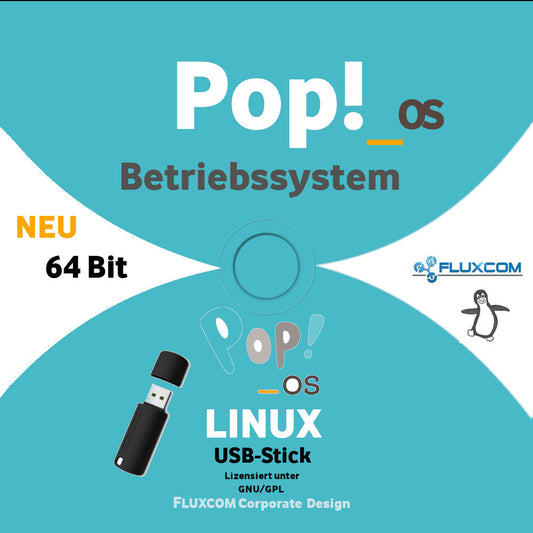 LINUX POP!_OS 22.04 LTS 2025 64 Bit, USB, POP OS komplettes Betriebssystem