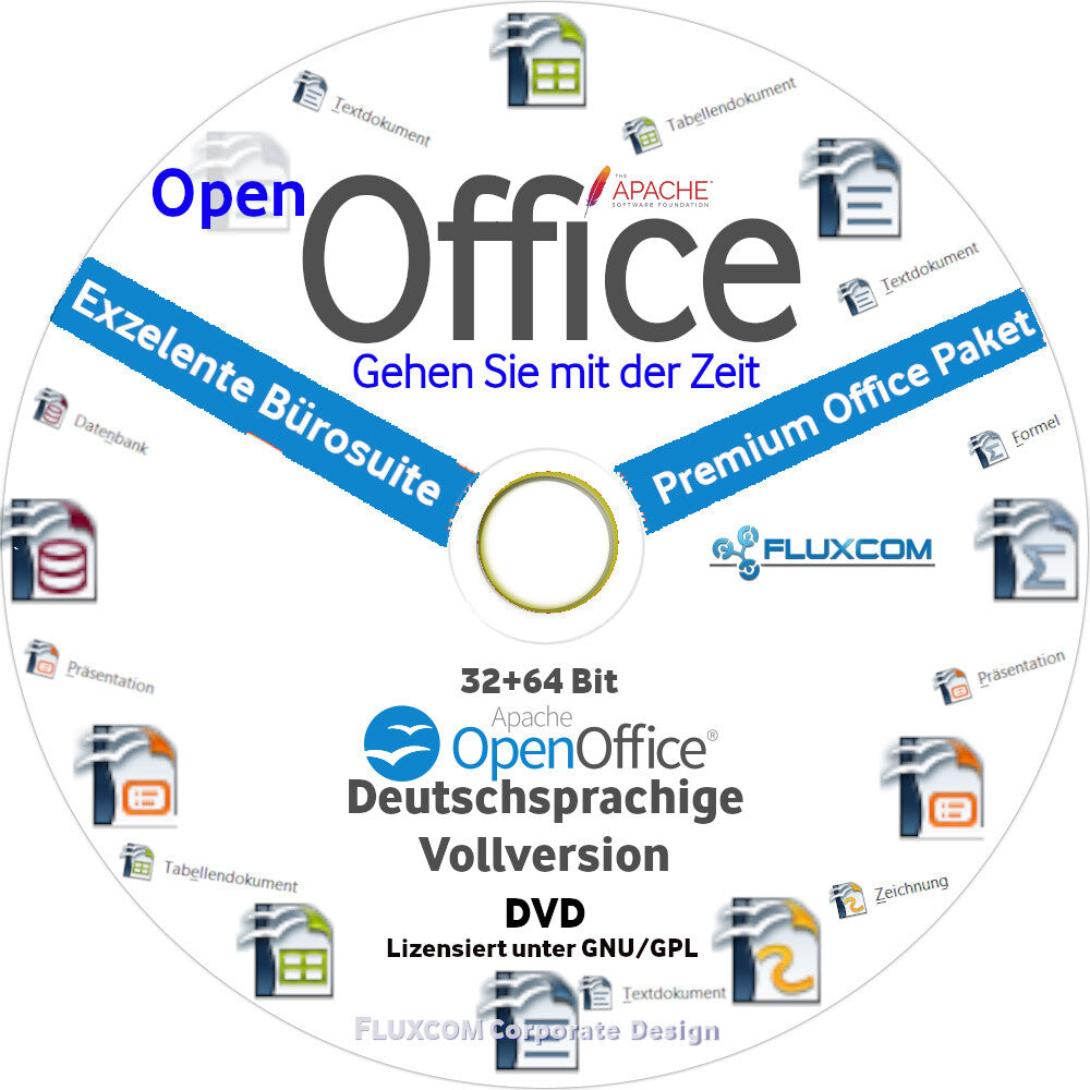 Open Office Premium 2026 DVD für Windows Textverarbeitung Schreibprogramm
