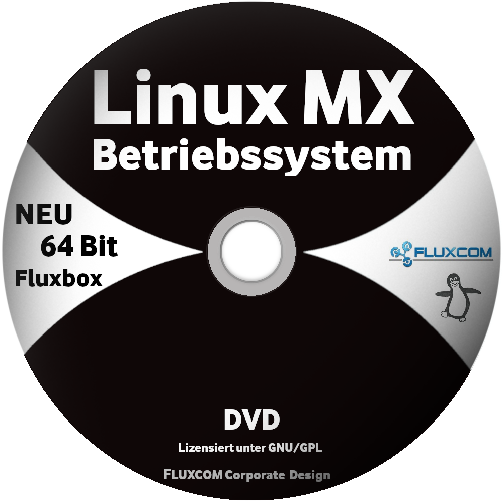 LINUX MX 23.6 Fluxbox DVD, Live-System 64 Bit Betriebssystem, deutsch