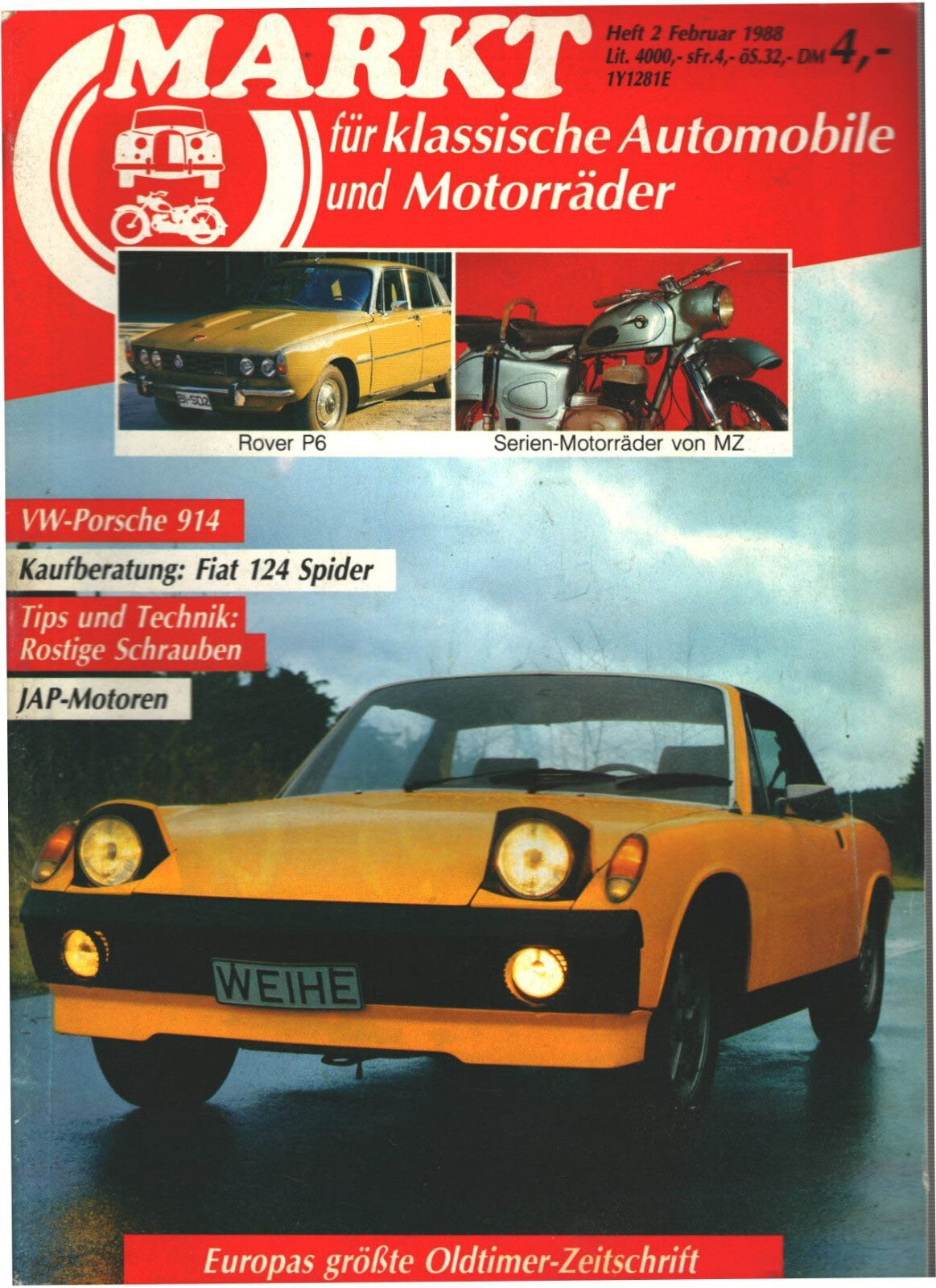 Oldtimer Markt Heft 2/1988