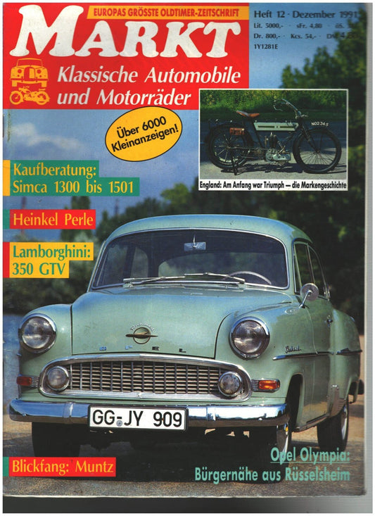 Oldtimer Markt Heft 12/1991