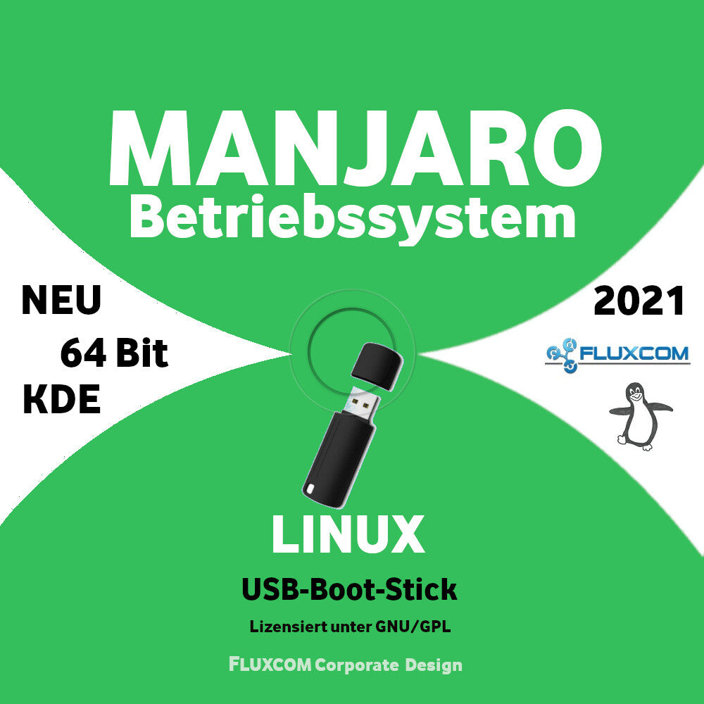 Manjaro 21.2.4 64 Bit USB, Linux Betriebssystem GNOME KDE Xfce