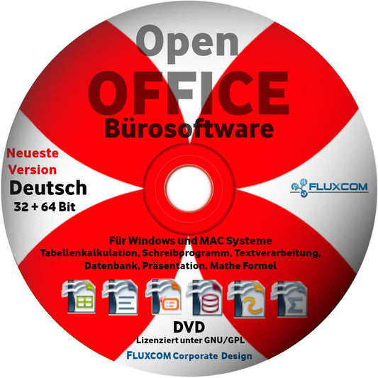 Open Office 2026 DVD Paket Textverarbeitung Schreibprogramm deutsch