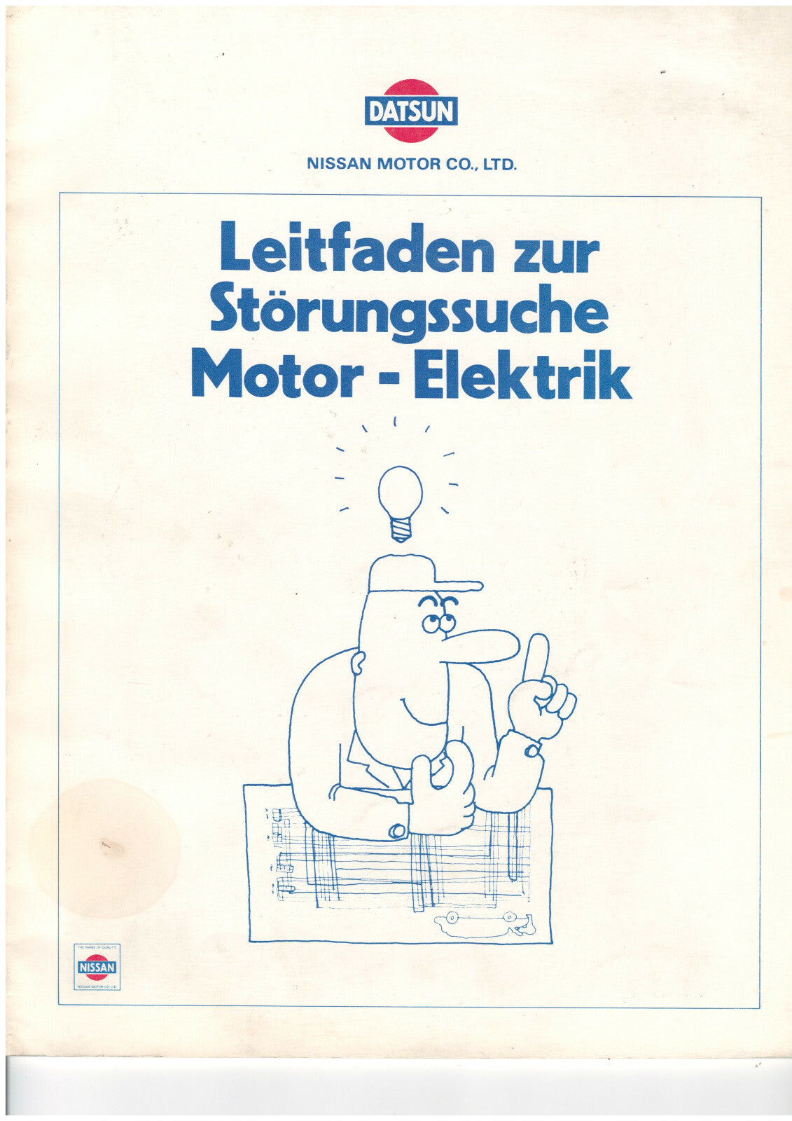 DATSUN NISSAN Lehrgang Motor Elektrik, s130 c210 c230 810 a10 n10 b310 von 1979