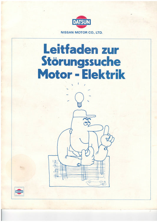 DATSUN NISSAN Lehrgang Motor Elektrik, s130 c210 c230 810 a10 n10 b310 von 1979