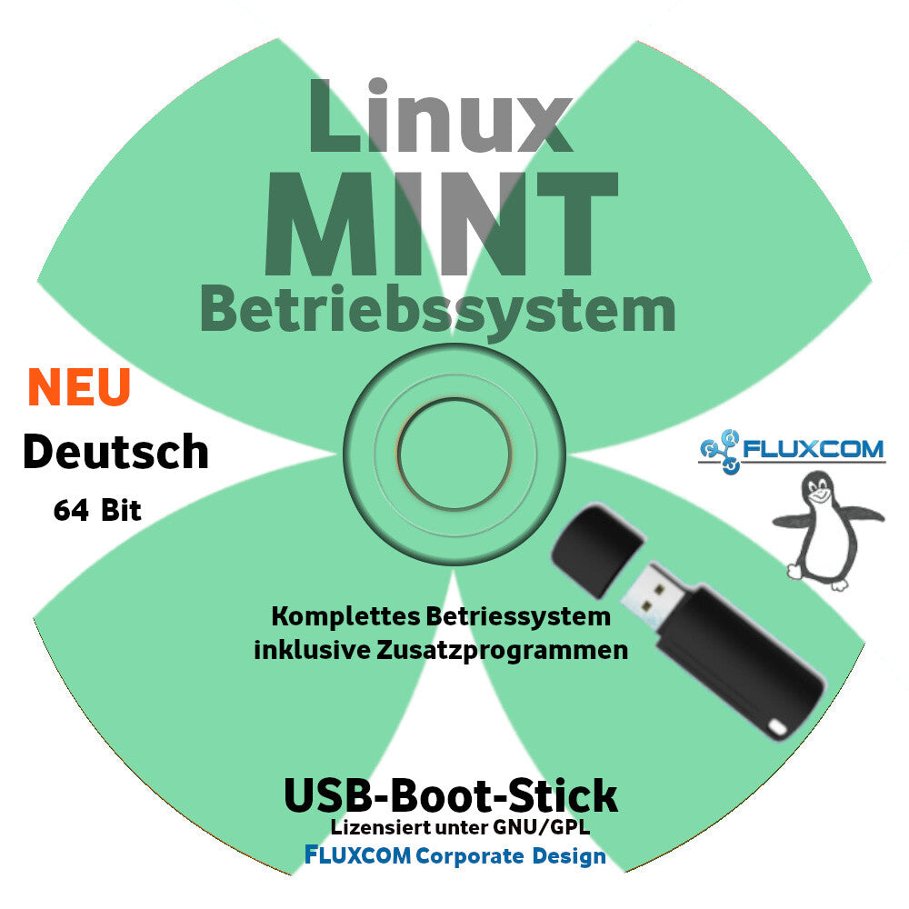 Linux MINT 64 Bit 2026 USB, komplettes Betriebssystem in deutsch