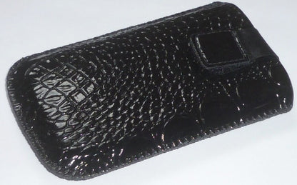 COMMANDER ELEGANCE Croco Etui Tasche Animal Print rot orange grün schwarz Damen
