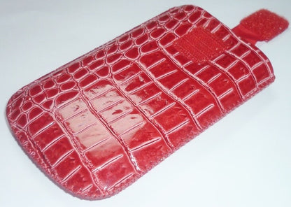 COMMANDER ELEGANCE Croco Etui Tasche Animal Print rot orange grün schwarz Damen