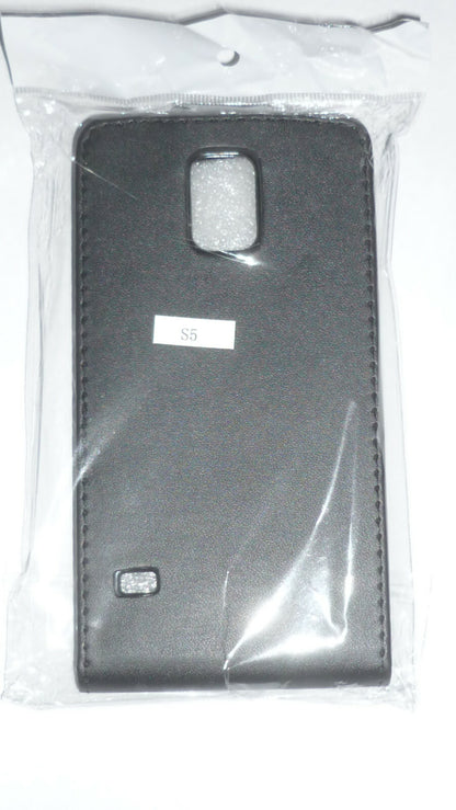 Tasche für Samsung Galaxy S5 Cover Case  + Folie Schutz schwarz
