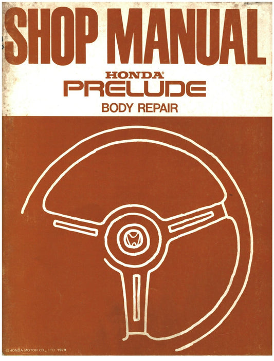 Honda Prelude SN Coupe Reparaturbuch Karosserie Body Repair Buch Shop Manual 2