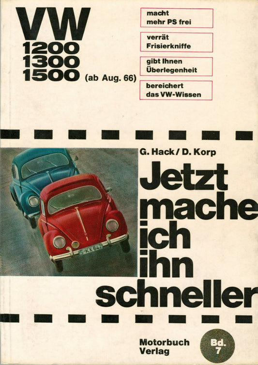 Volkswagen 1200 Käfer Tuning Jetzt mache ich ihn schneller von 1969 5. Auflage 