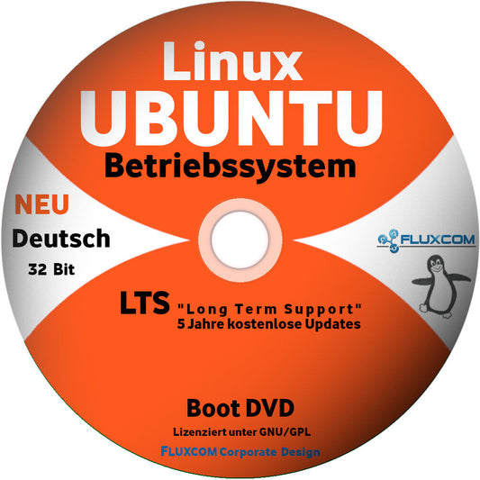 Ubuntu 16.04.6 LTS 32 bit DVD Linux Betriebssystem Markenware