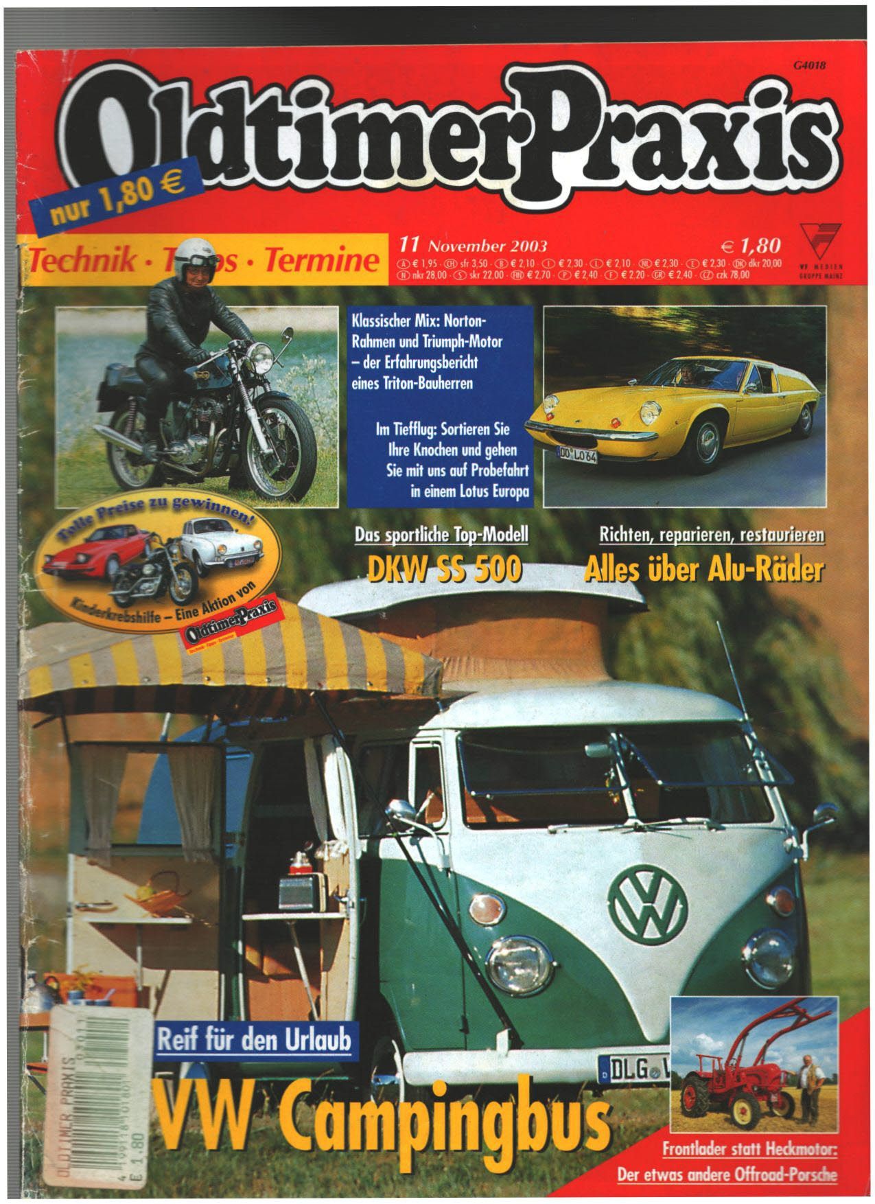 Oldtimer Praxis 11 2003 VW T1 Campingbus