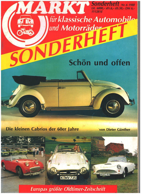Oldtimer Markt Sonderheft 6 1988