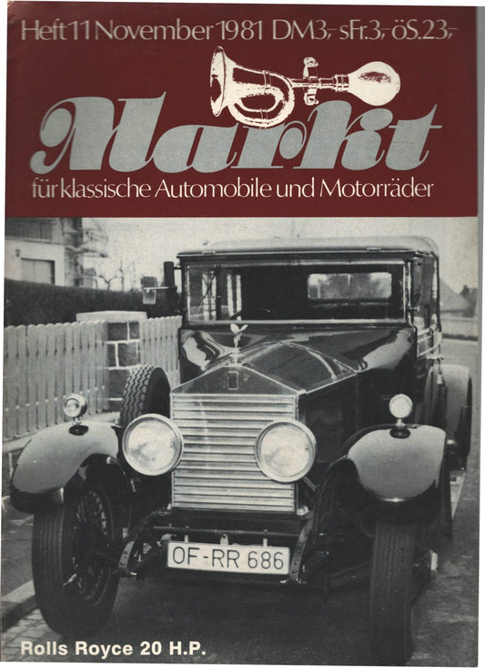 Oldtimer Markt 11 1981