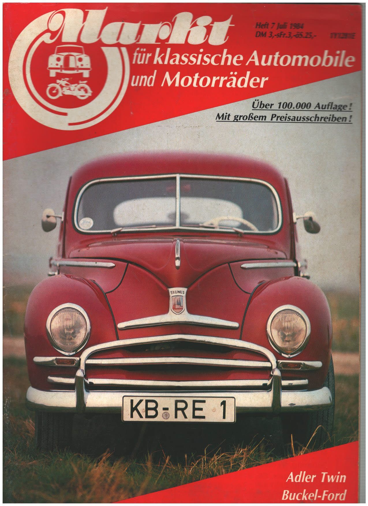 Oldtimer Markt 7 1984 Zustand gut plus