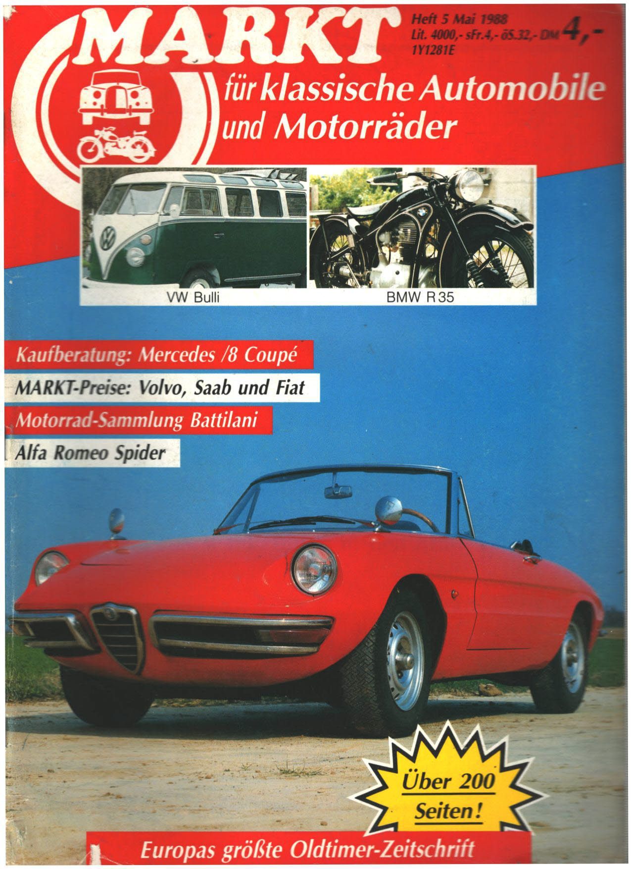 Oldtimer Markt 5 1988