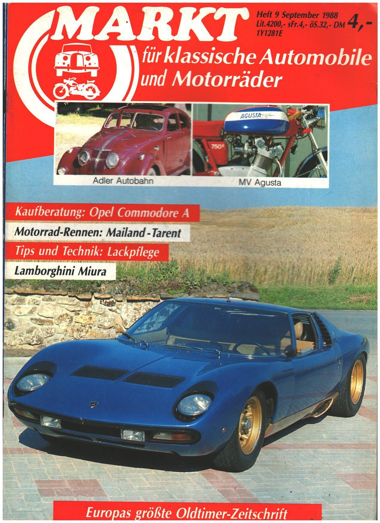 Oldtimer Markt 9 1988