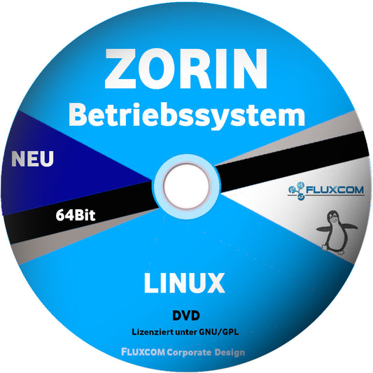 ZORIN OS 18.1 Linux 64 Bit DVD, komplettes Betriebssystem [DVD-ROM]