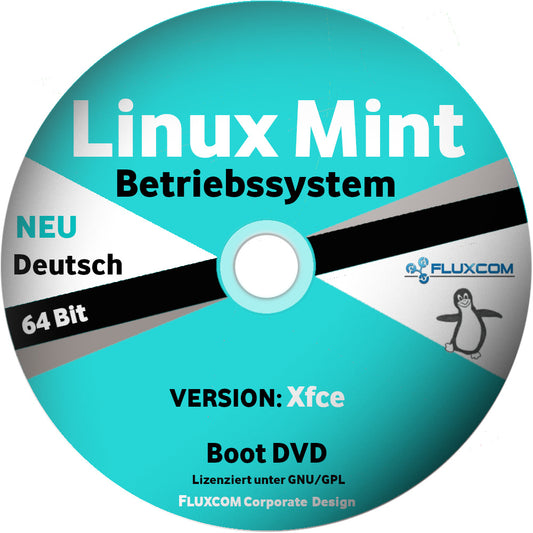 Linux Mint 22.3 Xfce DVD 64 Bit, komplettes Betriebssystem [DVD-ROM]