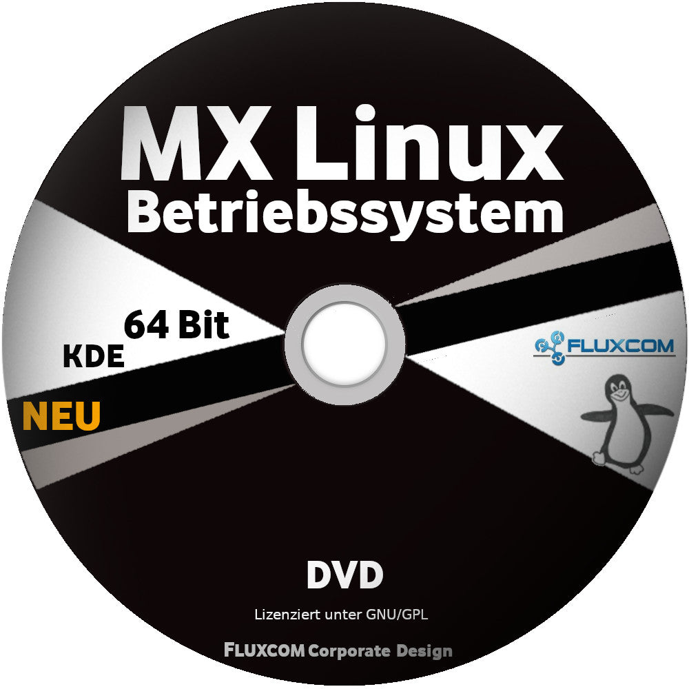LINUX MX 25.1 KDE DVD / CD, Live-System 64 Bit Betriebssystem, mit Anleitung [DVD-ROM]