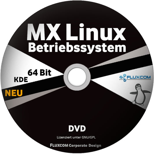 LINUX MX 25.1 KDE DVD / CD, Live-System 64 Bit Betriebssystem, mit Anleitung [DVD-ROM]