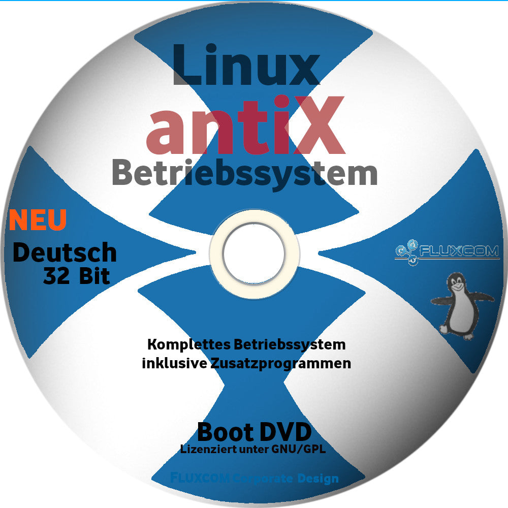 antiX LINUX 26 DVD 32-Bit Betriebssystem (Edition 2026)