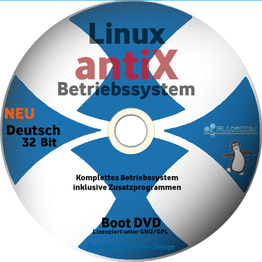 antiX LINUX 23 DVD 32-Bit Betriebssystem (Edition 2026)