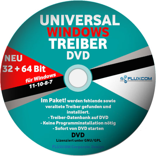 Windows universal Treiber CD DVD für Win 11 10 7 8 XP Notebook PC Laptop