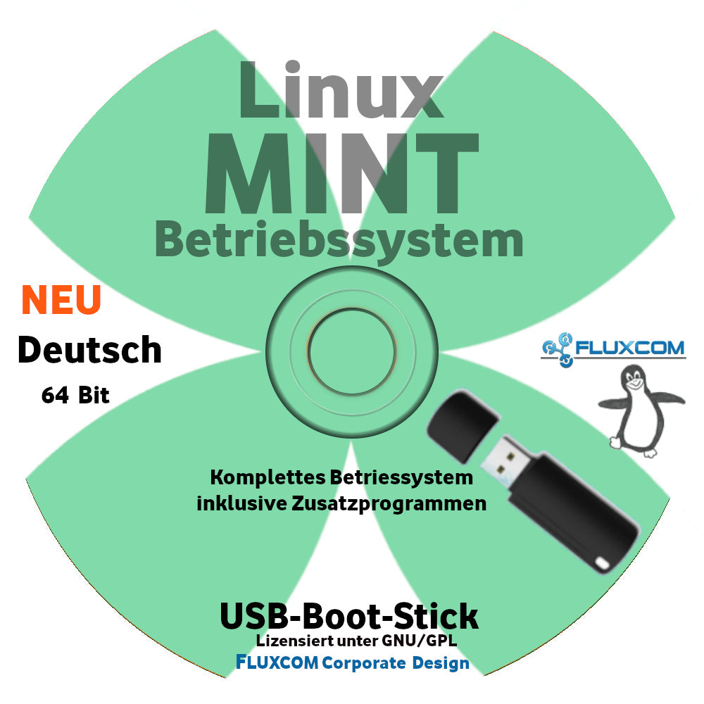 Linux MINT 64 Bit 2026 USB, komplettes Betriebssystem in deutsch