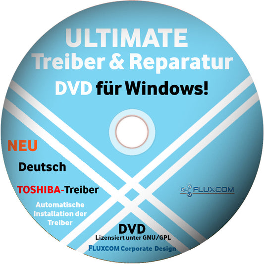 TOSHIBA Treiber Ultimate CD / DVD für Windows 7 / 8 / 10 / XP Vista 32 & 64 Bit [DVD-ROM]