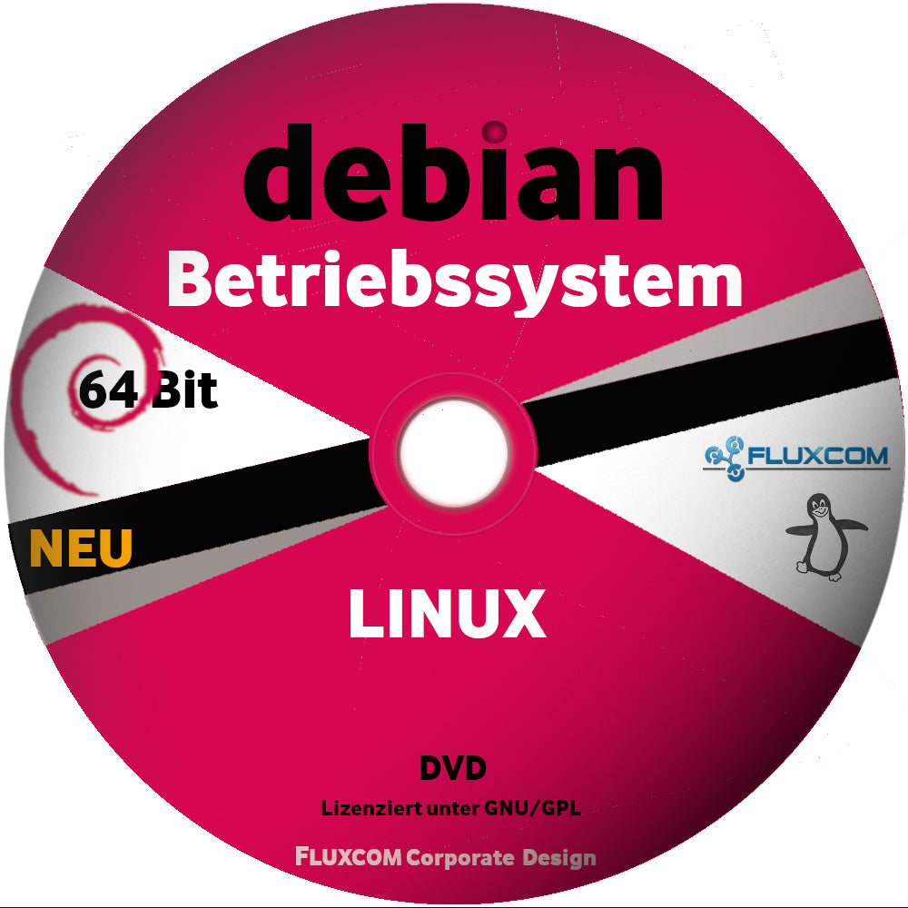 Debian Linux Cinnamon 64 Bit aus 2026, Live DVD komplettes Betriebssystem auf Deutsch [DVD-ROM]