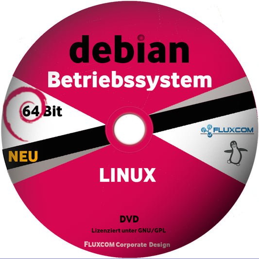 Debian Linux Cinnamon 64 Bit aus 2026, Live DVD komplettes Betriebssystem auf Deutsch [DVD-ROM]