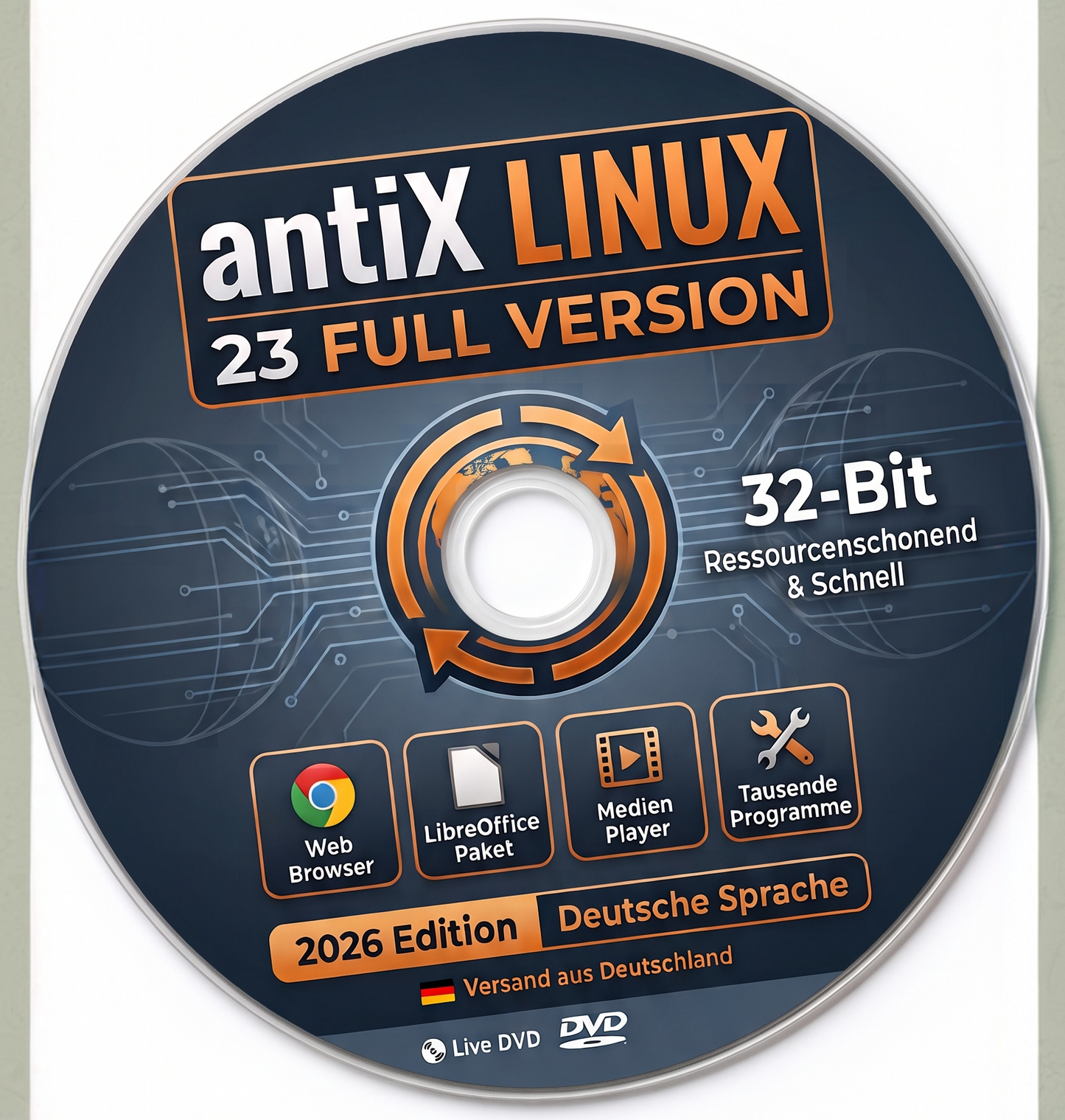 antiX LINUX 23 FULL VERSION 32-Bit (Edition 2026)