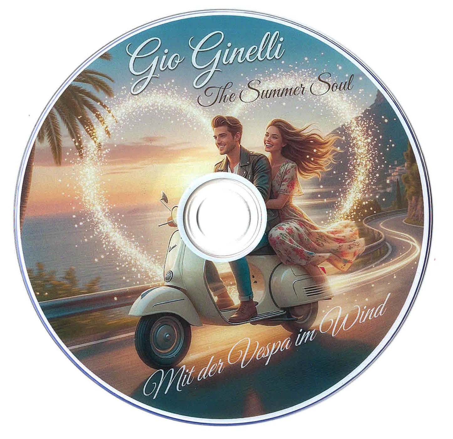 GIO GINELLI | Mit der Vespa im Wind (Audio-CD Single) | German Edition