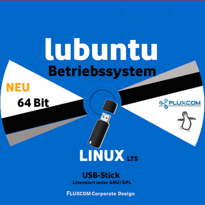 Lubuntu 24.04.3 LTS 64bit USB-Stick Linux Betriebssystem Markenware [USB Memory Stick]